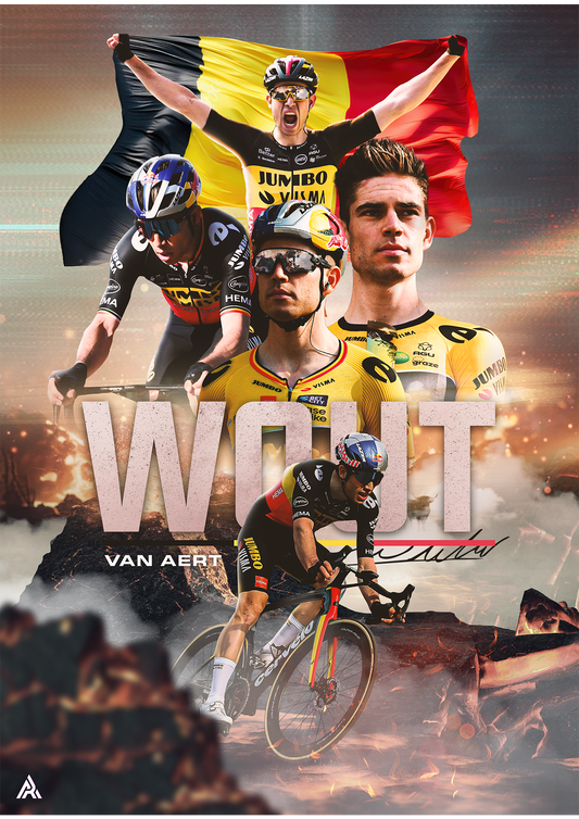 Poster Métallique Wout Van Aert